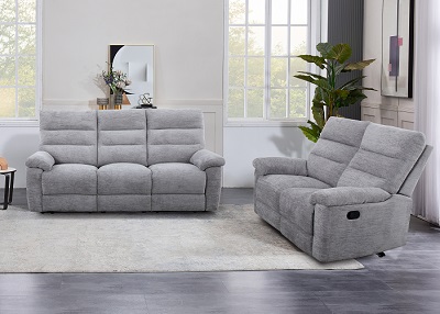 Lucie Dove Reclining Sofa and Recliner